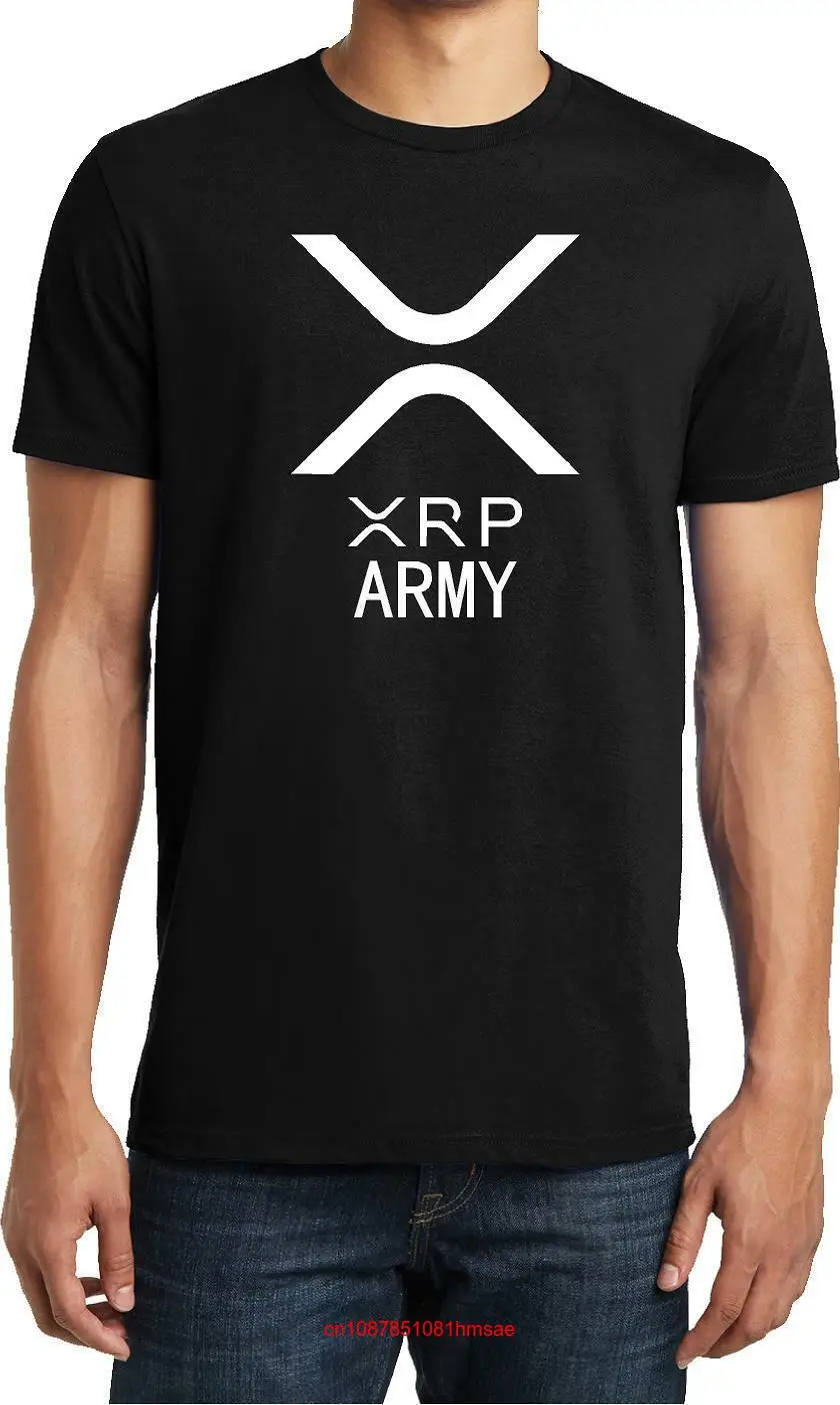 XRP армейская футболка с монетами криптовалютой длинными или короткими рукавами