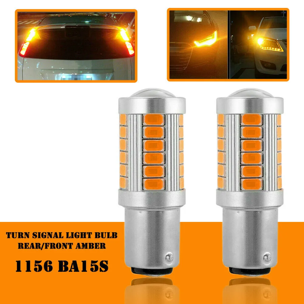 2pcs X LED Light Bulbs 1156 Amber Yellow Turn Signal Light No Hyper Flash Amber Yellow Auto Led Lamps
2pcs X LED Light Bulbs 1156 Amber Yellow Turn Signal Light No Hyper Flash Amber Yellow Auto Led Lamps