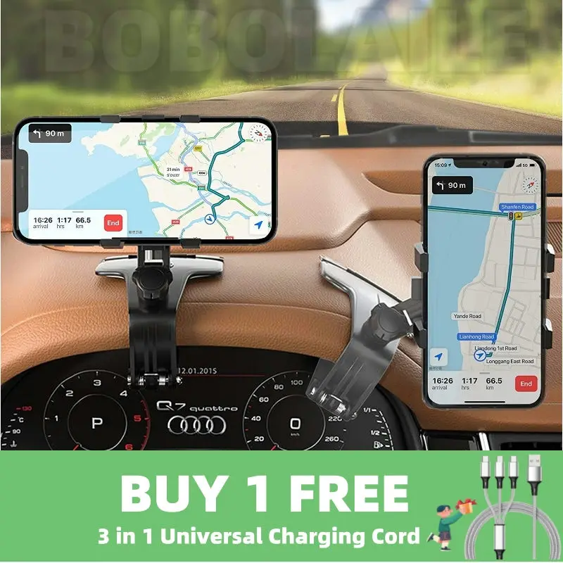 Cell Phone Holder for Car 360 Degree Rotation Dashboard Clip Mount Car Phone Stand Support for IPhone Samsung Huawei
Cell Phone Holder for Car 360 Degree Rotation Dashboard Clip Mount Car Phone Stand Support for IPhone Samsung Huawei