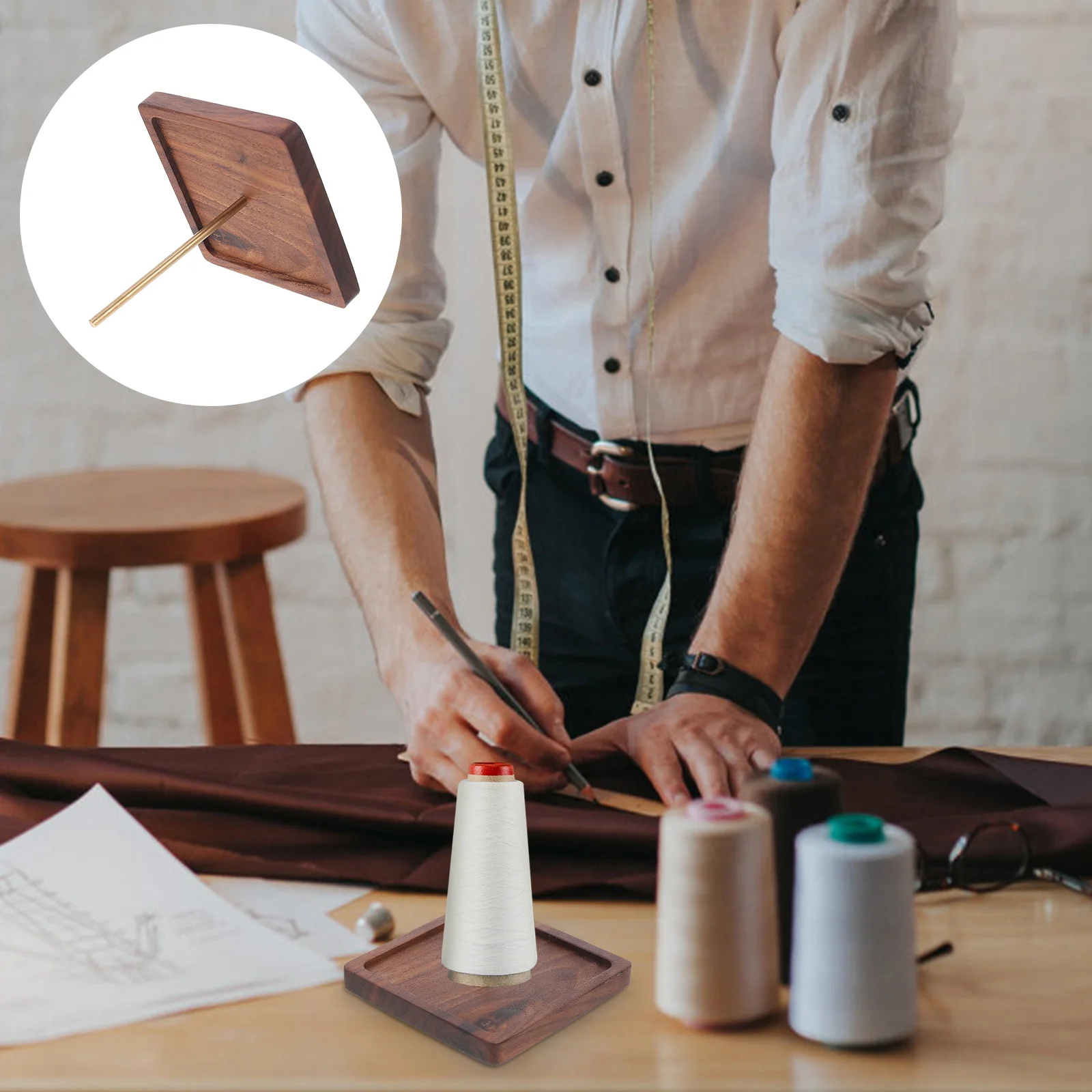 Thread Spool Holder Cone Wooden Stand Sewing Rack Storage Yarn Machines Spools Machine Savers Wood Single Organizer Household
Thread Spool Holder Cone Wooden Stand Sewing Rack Storage Yarn Machines Spools Machine Savers Wood Single Organizer Household