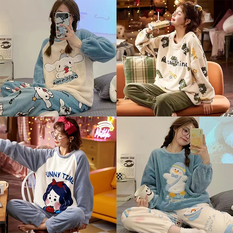 Мультяшный Sanrioed Cinnamoroll женская зимняя утолщенная фланелевая Теплая Флисовая домашняя пижама с сердцем из кораллового флиса для подарка
Мультяшный Sanrioed Cinnamoroll женская зимняя утолщенная фланелевая Теплая Флисовая домашняя пижама с сердцем из кораллового флиса для подарка