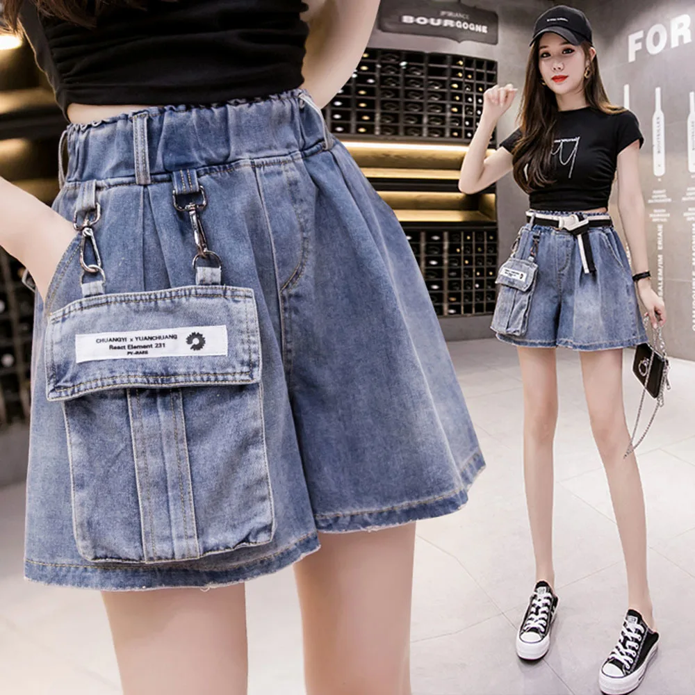 High Waist Denim Women Shorts Summer Vintage 2022 Design Wide Leg Female Shorts Clothing Top Quality
High Waist Denim Women Shorts Summer Vintage 2022 Design Wide Leg Female Shorts Clothing Top Quality