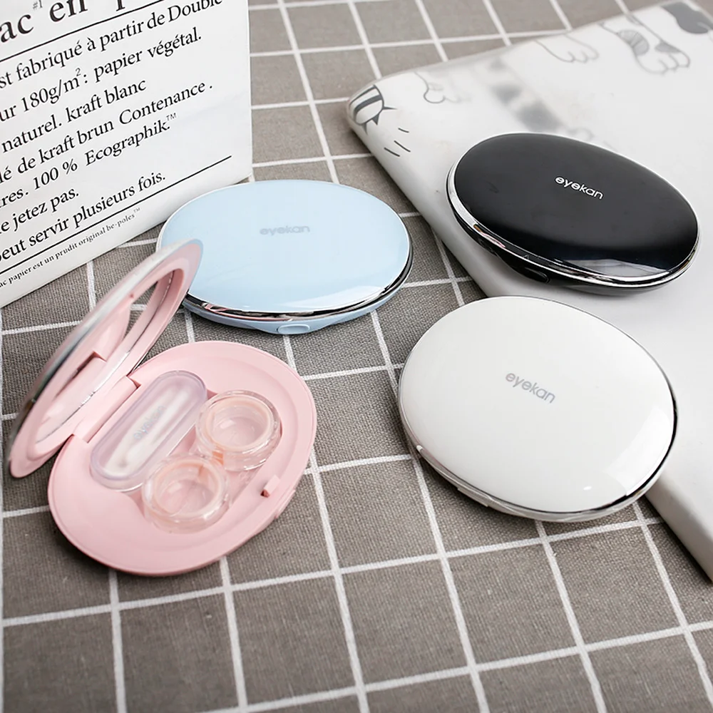 Oval Shape Pocket Mini Contact Lens Case with Mirror Travel Kit Easy Carry Lenses Box Container Contact Lenses Storage Case
Oval Shape Pocket Mini Contact Lens Case with Mirror Travel Kit Easy Carry Lenses Box Container Contact Lenses Storage Case