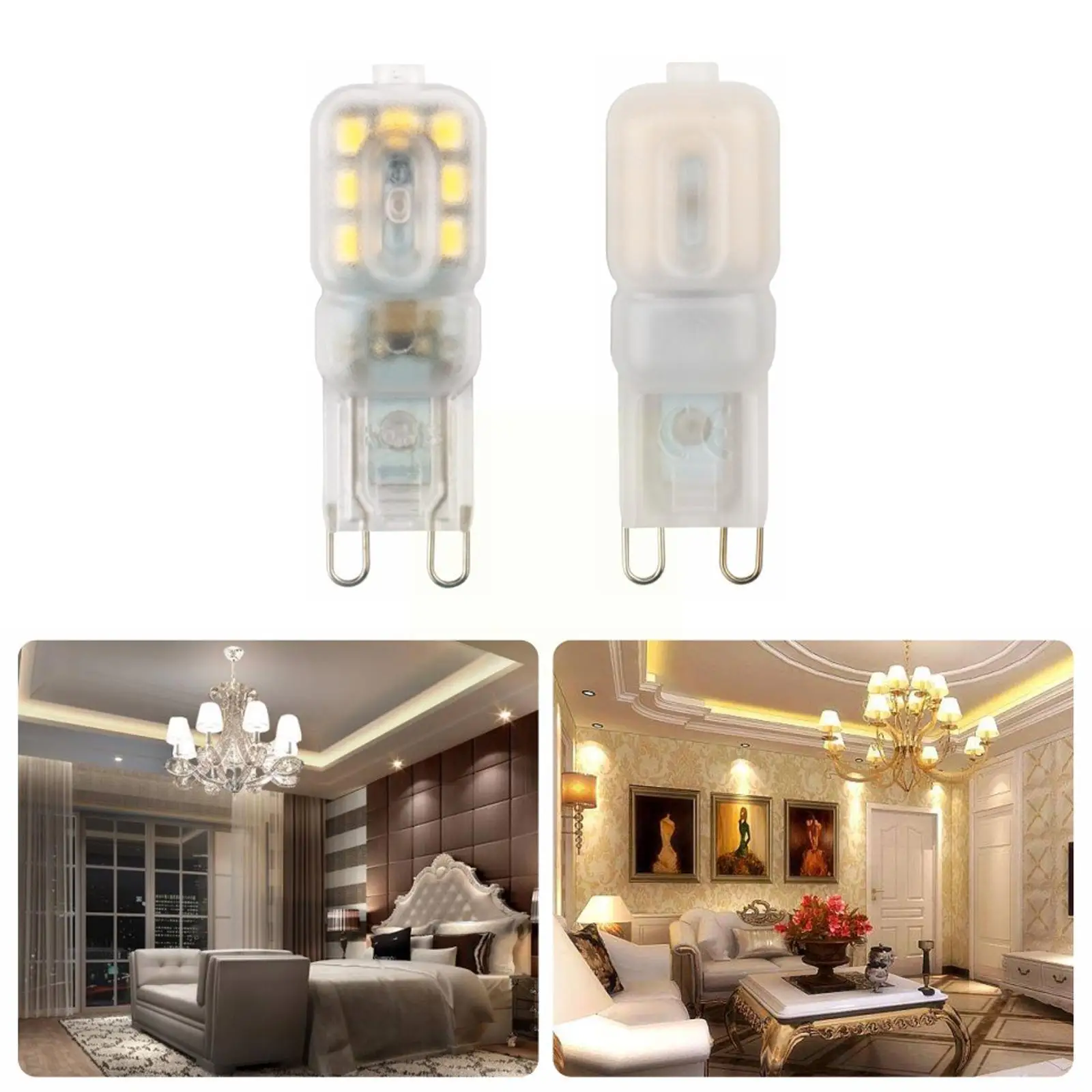 

G9 LED Light Dimmable Bulb 3W 5W SMD 2835 Spotlight For Crystal Chandelier Replace 20W 30W Halogen Lamp Lighting AC 220V C8P7