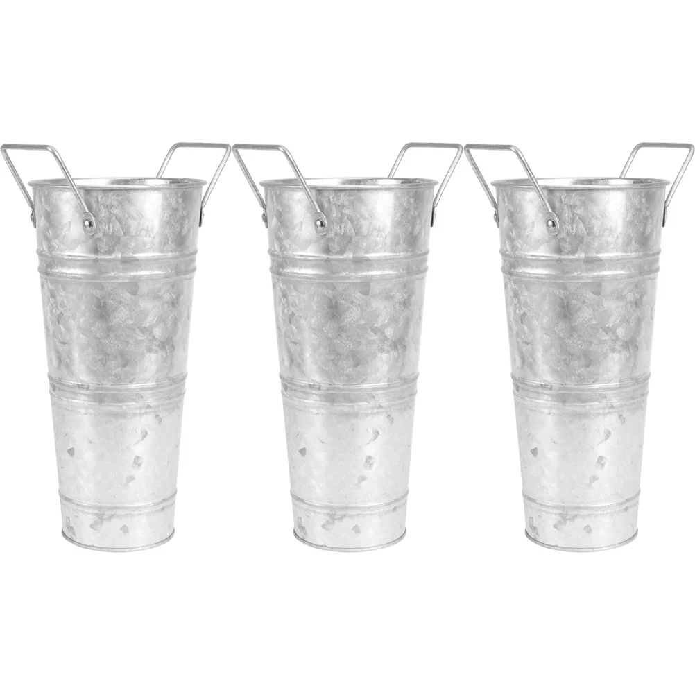 3pcs Vintage Flower Vase Iron Flower Bucket Floral Arrangement Vase Bucket
3pcs Vintage Flower Vase Iron Flower Bucket Floral Arrangement Vase Bucket