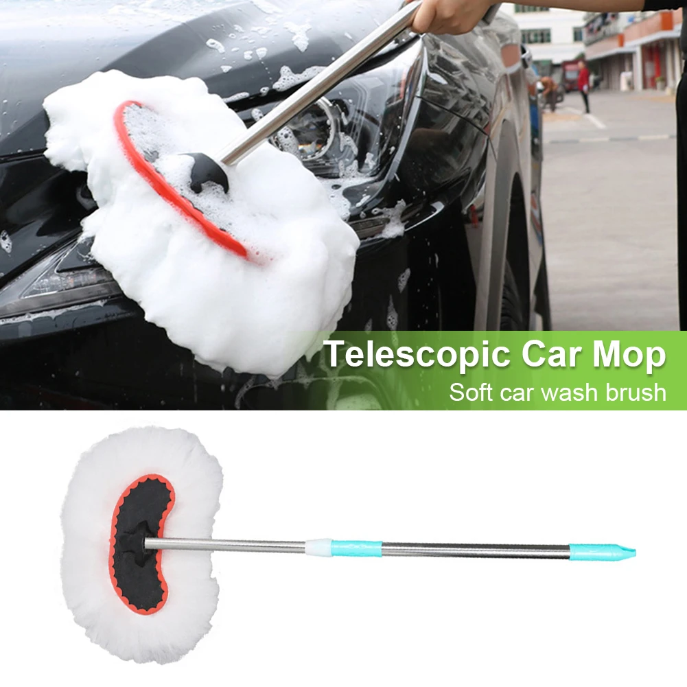 Car Wash Brush With Long Handle 95cm Telescopic Stainless Steel Handle Microfiber Car Wash Mop Non-Scratch Home Car Washing Tool
Car Wash Brush With Long Handle 95cm Telescopic Stainless Steel Handle Microfiber Car Wash Mop Non-Scratch Home Car Washing Tool
