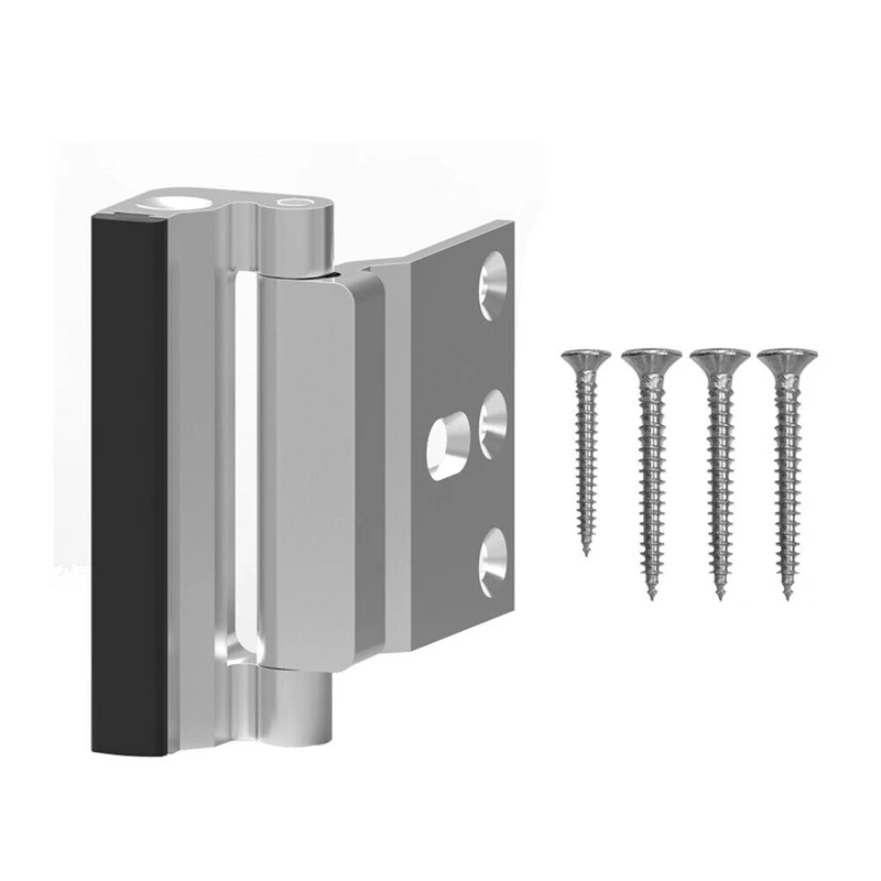 2Pcs Upgraded Security Defender Home Door Reinforcement Lock Withstand 800 Lbs - Silver
2Pcs Upgraded Security Defender Home Door Reinforcement Lock Withstand 800 Lbs - Silver