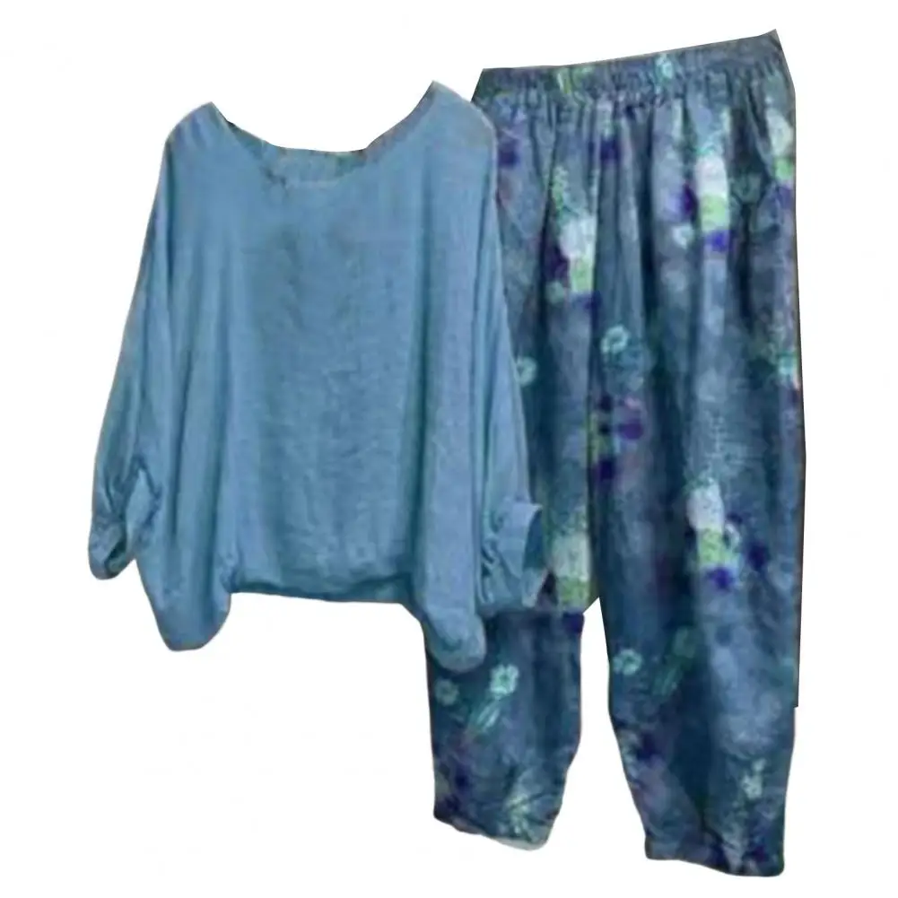 Spring Blouse Pants Set Autumn Blouse Pants Set Casual Printing Long Sleeves Crew Neck Flower Print Lady Tops Trousers Suit
Spring Blouse Pants Set Autumn Blouse Pants Set Casual Printing Long Sleeves Crew Neck Flower Print Lady Tops Trousers Suit