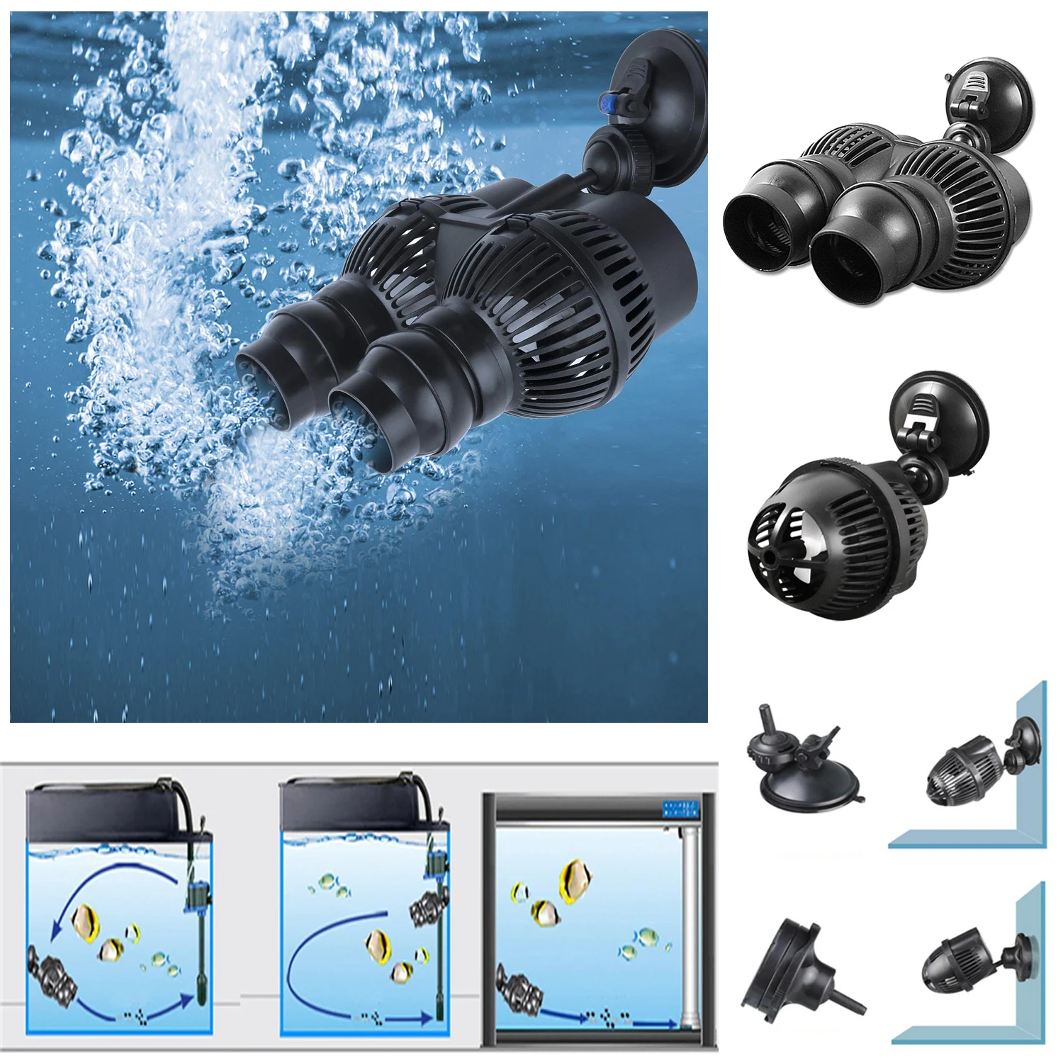 JVP100A 2500LWave Maker Pump Series Marine Aquarium Circulation Mini Water Flow Motor Powerful Electric Impeller Pumping Machine
JVP100A 2500LWave Maker Pump Series Marine Aquarium Circulation Mini Water Flow Motor Powerful Electric Impeller Pumping Machine
