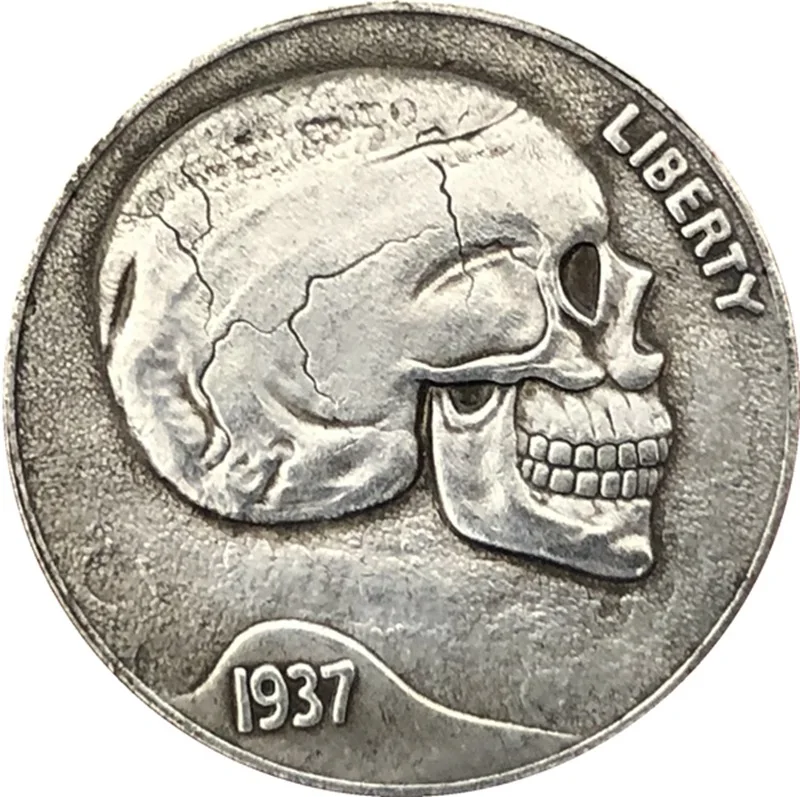 Antique silver dollar 1937d American buffalo tramp coin tripod handicraft collection replica coin
Antique silver dollar 1937d American buffalo tramp coin tripod handicraft collection replica coin