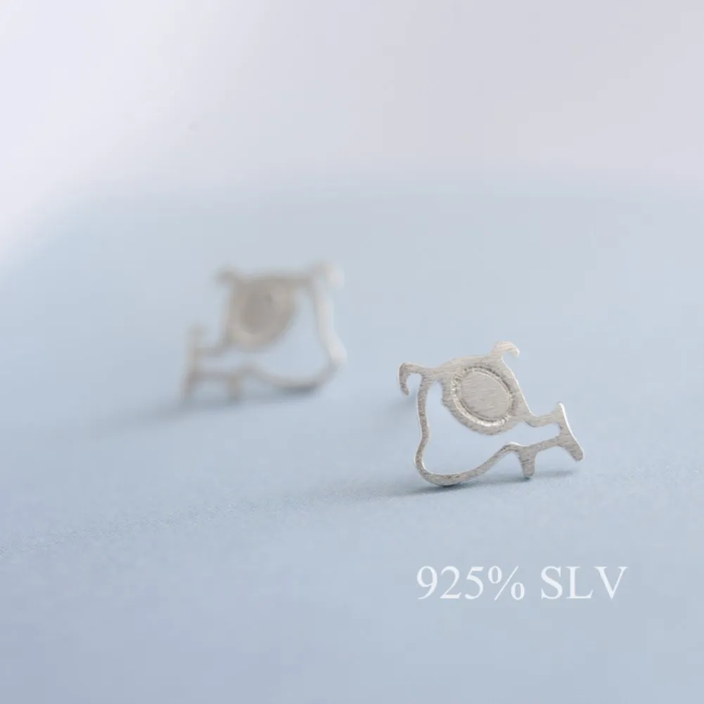 Sterling Silver Women's Mini Brushed Puppy Cute Stud Earrings Simple and Versatile Silver Earrings
Sterling Silver Women's Mini Brushed Puppy Cute Stud Earrings Simple and Versatile Silver Earrings
