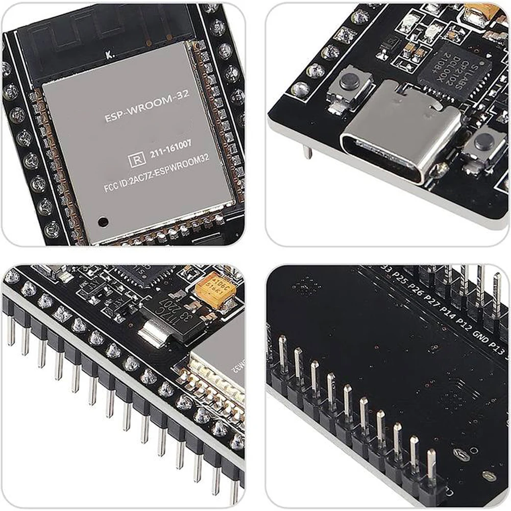 ESP32 Тип C NodeMCU макетная плата ESP-WROOM-32 2,4 ГГц модуль Micro USB поддержка для NodeMCU макетная плата комплект
ESP32 Тип C NodeMCU макетная плата ESP-WROOM-32 2,4 ГГц модуль Micro USB поддержка для NodeMCU макетная плата комплект