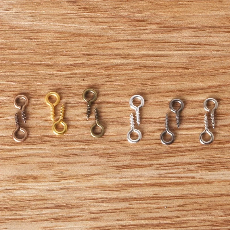 200pcs/bag 4x8mm Mini Eye Pins Eye Pins Hooks Eyelets Screw Threaded Metal Pendant Clasps DIY Craft Supplies Making Accessories
200pcs/bag 4x8mm Mini Eye Pins Eye Pins Hooks Eyelets Screw Threaded Metal Pendant Clasps DIY Craft Supplies Making Accessories