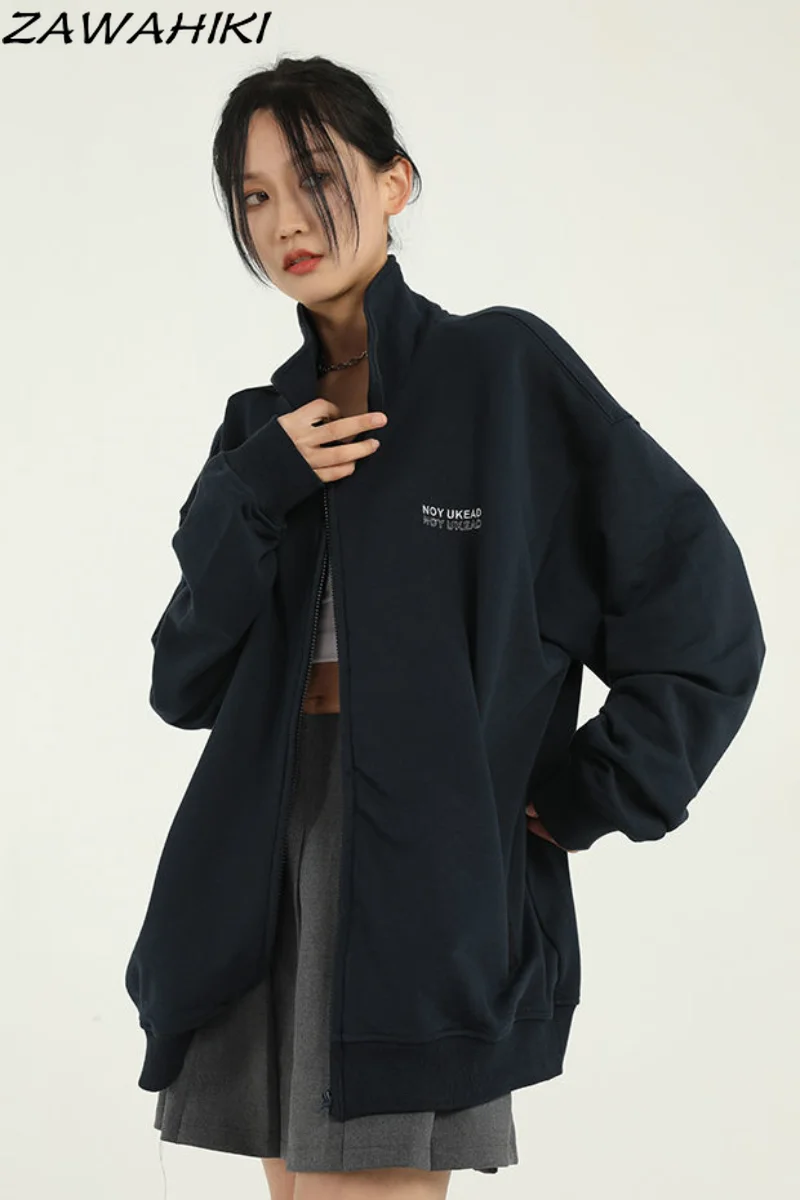 Harajuku Black Jackets Women Y2k Streetwear Turndown Collar Coats Oversized Autumn Zip-up Outdwear Oversized Vintage Jacket
Harajuku Black Jackets Women Y2k Streetwear Turndown Collar Coats Oversized Autumn Zip-up Outdwear Oversized Vintage Jacket