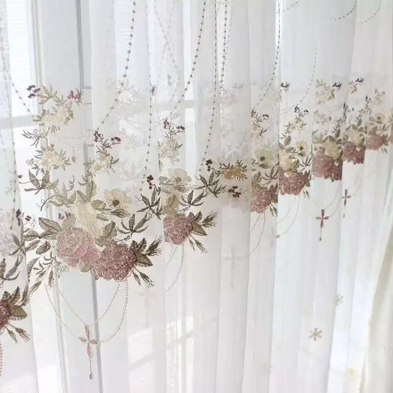 New Simple Princess Style Girl Powder Shading Custom Embroidery Heavy Industry Tulles for Living Dining Room Bedroom Home Decor
New Simple Princess Style Girl Powder Shading Custom Embroidery Heavy Industry Tulles for Living Dining Room Bedroom Home Decor