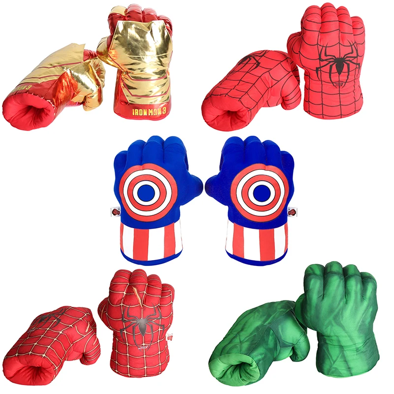 Avengers Spiderman Captain America Hulk Iron Man Boy Cosplay Gloves Kids Superhero Game Props Halloween Birthday Party Gift 2022
Avengers Spiderman Captain America Hulk Iron Man Boy Cosplay Gloves Kids Superhero Game Props Halloween Birthday Party Gift 2022