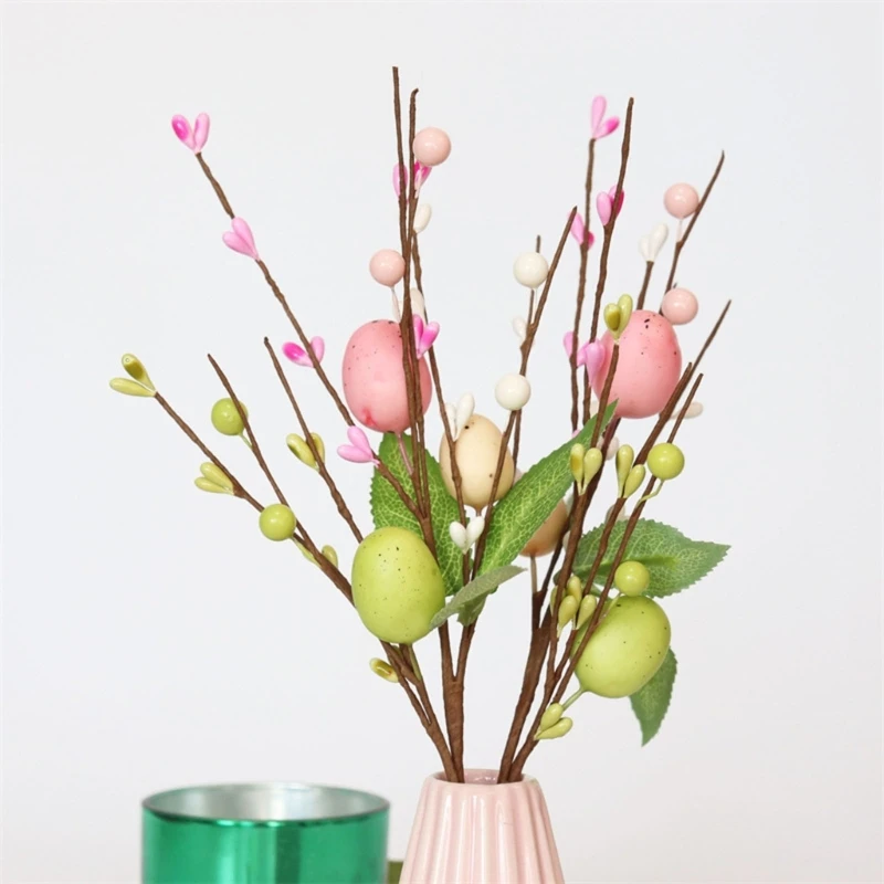 T5EB Artificial Easter Egg Tree Branch Ornaments Easter Egg Flower Picks Fake Eggs
T5EB Artificial Easter Egg Tree Branch Ornaments Easter Egg Flower Picks Fake Eggs