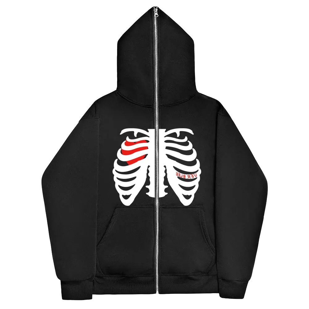 HeartSkeleton Y2K Full Face Zipper Vintage Women's Hoodies&Sweatshirt Men's Oversized Inner Fleece Harajuk HighStreet Streetwear
HeartSkeleton Y2K Full Face Zipper Vintage Women's Hoodies&Sweatshirt Men's Oversized Inner Fleece Harajuk HighStreet Streetwear