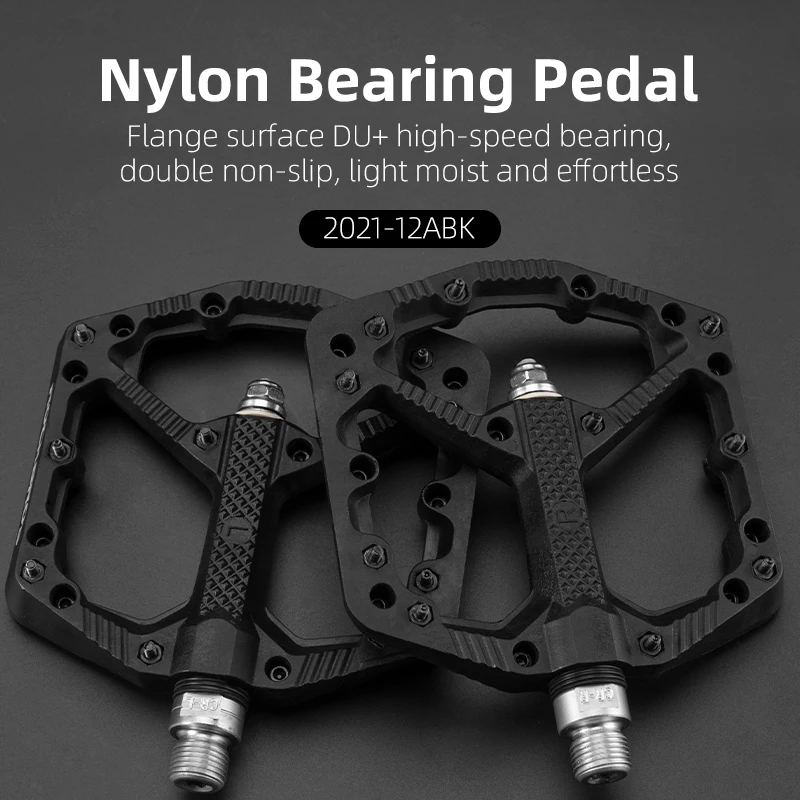 ROCKBROS Nylon Bicycle Pedals Ultralight Sealed Bearing Bike Pedals Molybdenum Flat Platform BMX MTB Road Cycling Pedals
ROCKBROS Nylon Bicycle Pedals Ultralight Sealed Bearing Bike Pedals Molybdenum Flat Platform BMX MTB Road Cycling Pedals