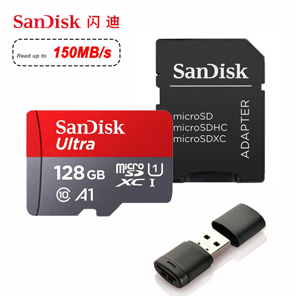 

Sandisk Ultra Micro SD 128GB 32GB 64GB 256GB 400GB 512GB 1TB Micro SD Card SD/TF Flash Card Memory Card 128 gb microSD for Phone