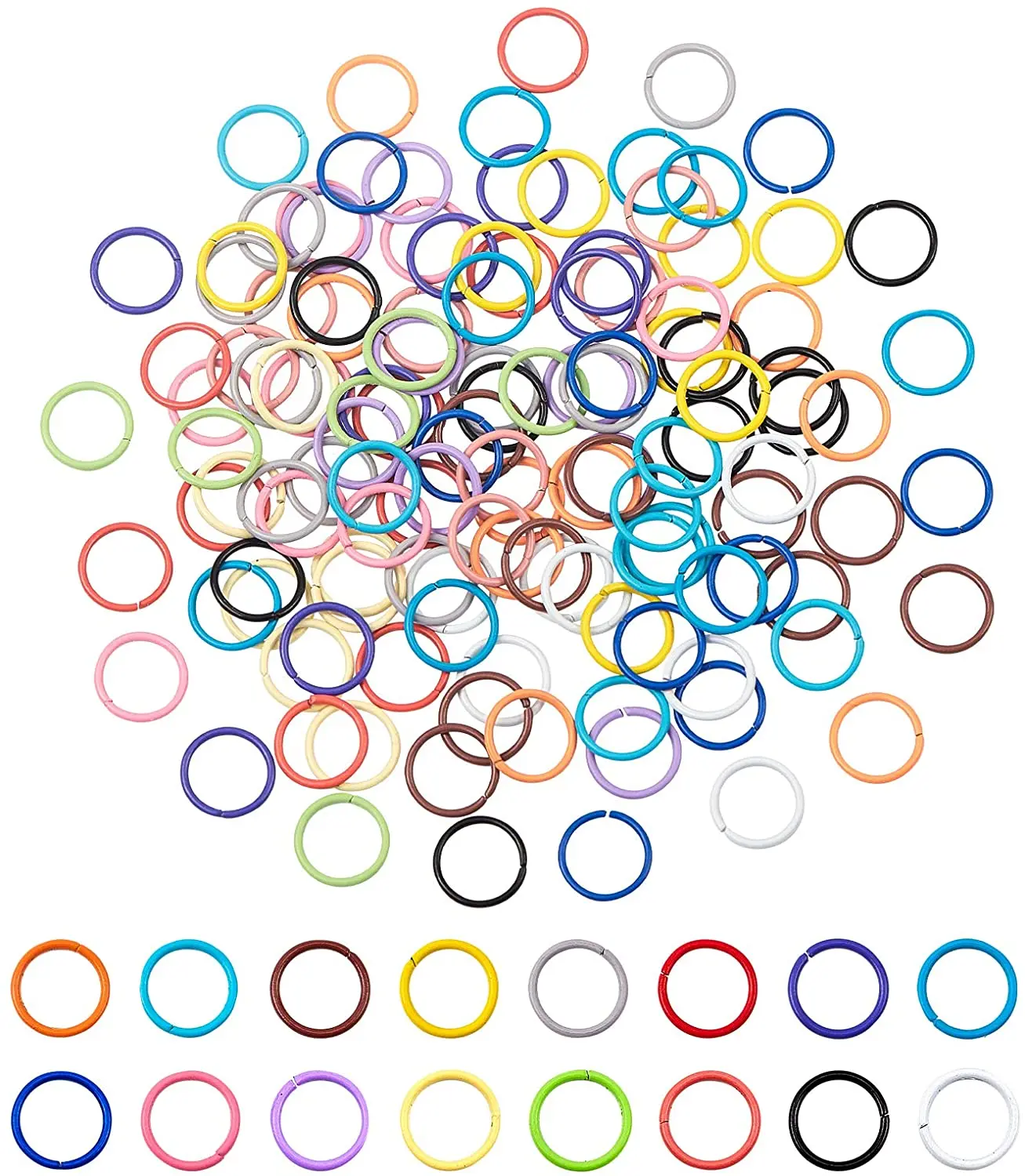 NBEADS 160PCS 10mm Iron Open Jump Rings Jewelry DIY Findings for Choker Necklaces Bracelet Making 16 Colors
NBEADS 160PCS 10mm Iron Open Jump Rings Jewelry DIY Findings for Choker Necklaces Bracelet Making 16 Colors