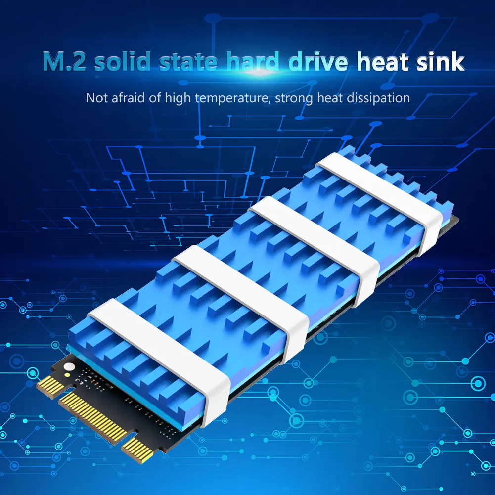 

Алюминиевый Охлаждающий радиатор M.2 2280 SSD, теплоотвод, теплоотвод NGFF PCIE NVME, твердотельный жесткий диск, радиатор
