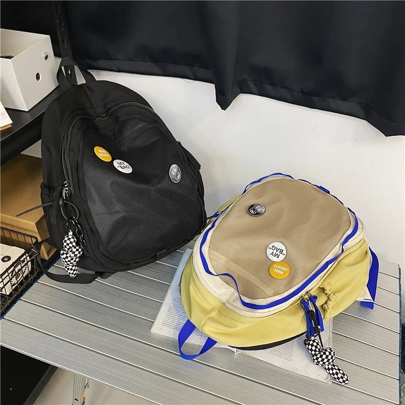 Harajuku Fashion Women Backpack Simple Solid Color School Bag For Girls Nylon Waterproof Couple Travel Backpacks Bookbags 2022
Harajuku Fashion Women Backpack Simple Solid Color School Bag For Girls Nylon Waterproof Couple Travel Backpacks Bookbags 2022