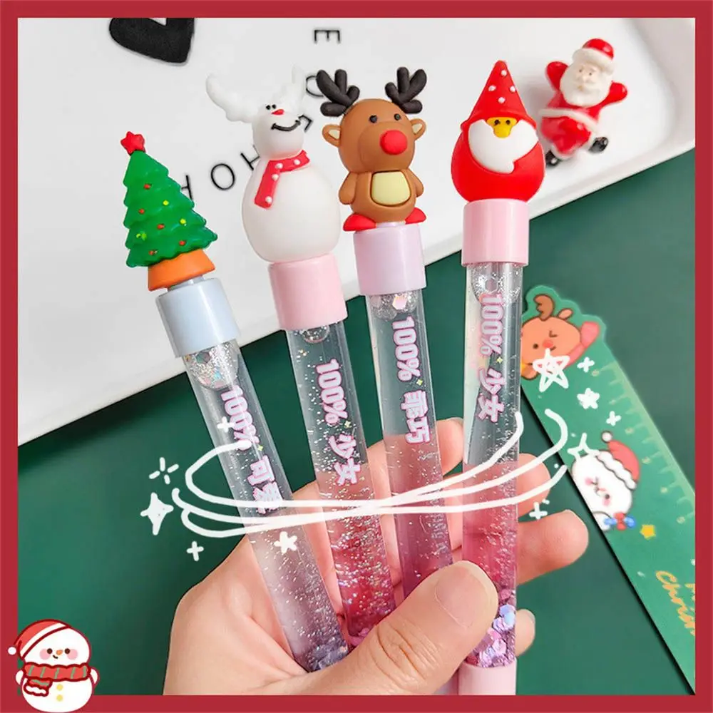Cute Cartoon Christmas Series Quicksand Sequins Gel Pen Creative Student Black Pen Christmas Cute Stationery
Cute Cartoon Christmas Series Quicksand Sequins Gel Pen Creative Student Black Pen Christmas Cute Stationery
