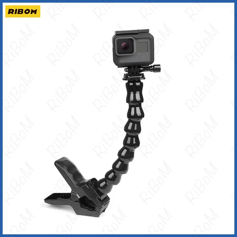 

New Jaws Flex Clamp Mount With Flexible Adjustable Gooseneck For GoPro Hero 10 9 8 7 Sjcam Yi 4K Action Cam Tripod
