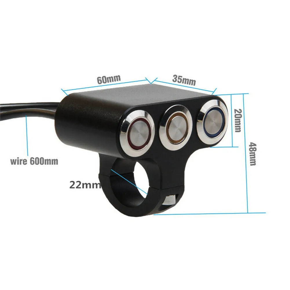 7/8in Aluminum Alloy Motorcycle Handlebar Headlight Switch Three-position Waterproof Switch 12V Fog Spotlight Retro Switch
7/8in Aluminum Alloy Motorcycle Handlebar Headlight Switch Three-position Waterproof Switch 12V Fog Spotlight Retro Switch