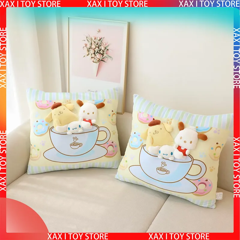 

New Sanrio Cartoon Creative Sofa Pillow Three-dimensional Cushion Cute Pillow Chair Waist By Office Nap Pillow Bedside Backrest