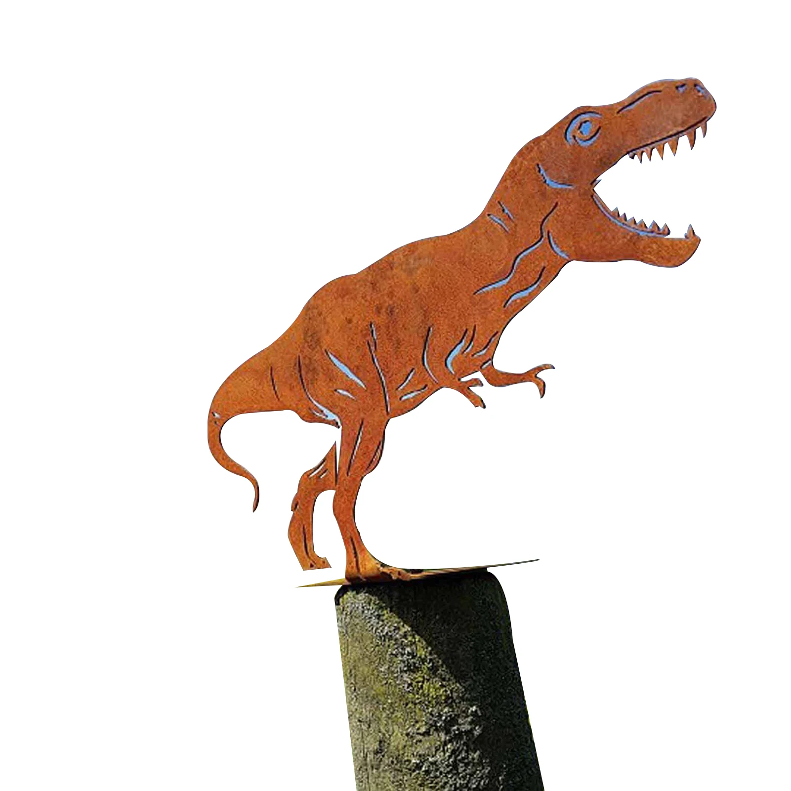 Dinosaur Metal Animal Stakes Rusty Fence Silhouette Stake Iron Animal Shape Sign For Lawn Outdoor Patio Home Decor
Dinosaur Metal Animal Stakes Rusty Fence Silhouette Stake Iron Animal Shape Sign For Lawn Outdoor Patio Home Decor
