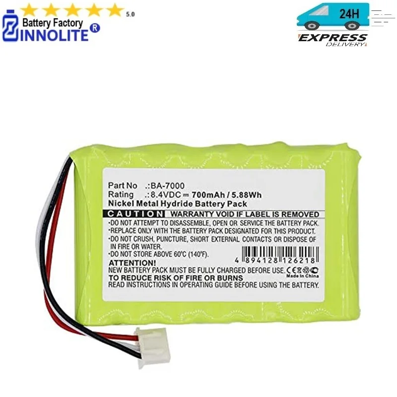 

8.4V 700mAh BA-7000 Battery replacement for Brother PT-7600/PT-7600 Label Printer/P-touch/ P-Touch 7600VP NiMH batteries