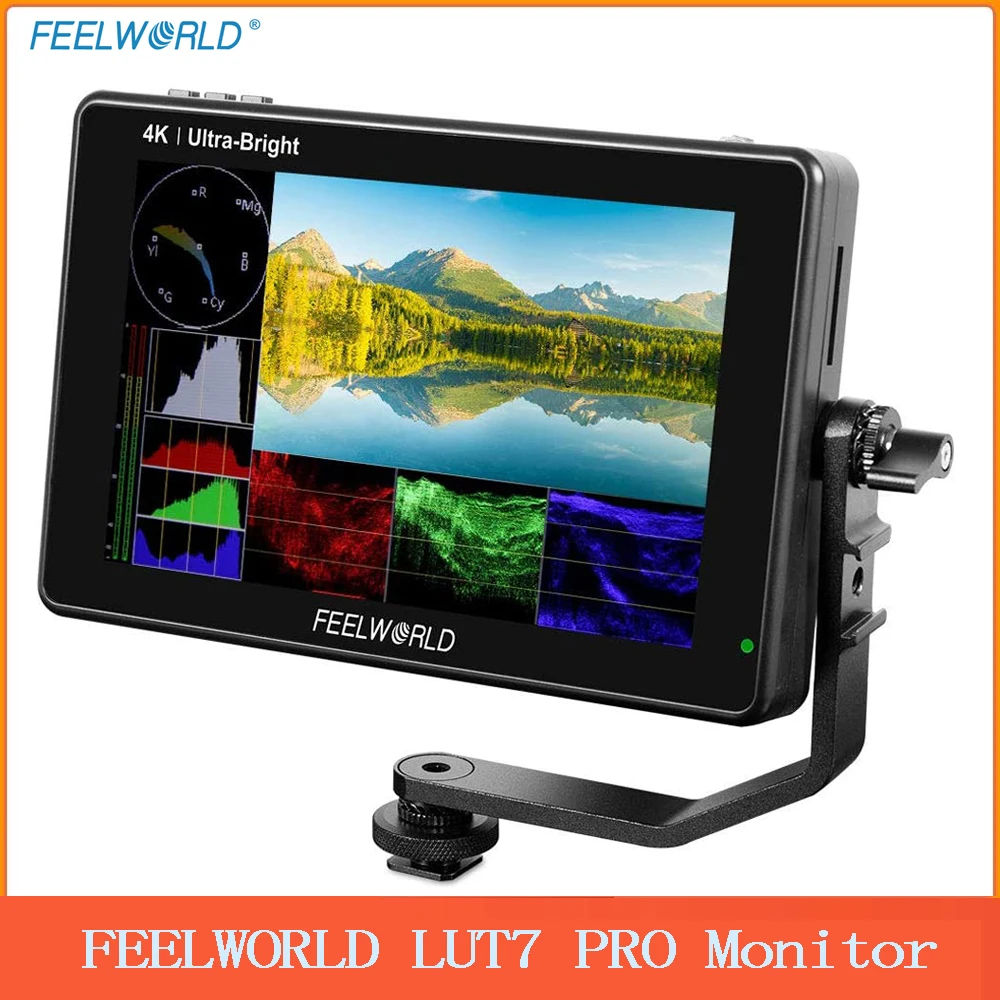 FEELWORLD LUT7 PRO 7 Inch 2200nits 3DLUT Touch Screen DSLR Camera Field Director AC Monitor with F970 External Power Install Kit
FEELWORLD LUT7 PRO 7 Inch 2200nits 3DLUT Touch Screen DSLR Camera Field Director AC Monitor with F970 External Power Install Kit