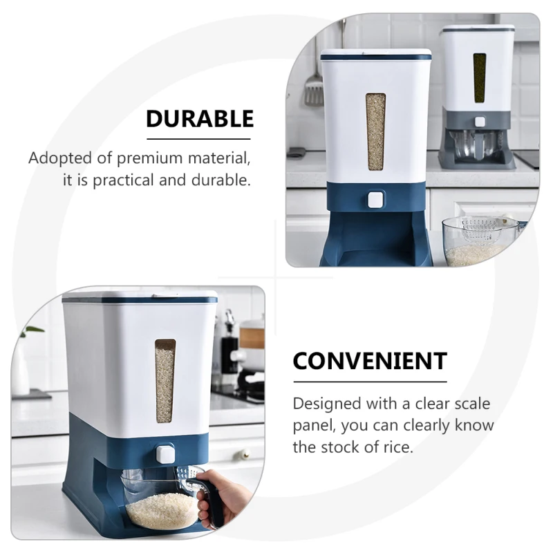 12kg Practical Kitchen Automatic Rice Dispenser Kitchen Supplies Rice Storage Containers Can Easily Fill Home
12kg Practical Kitchen Automatic Rice Dispenser Kitchen Supplies Rice Storage Containers Can Easily Fill Home