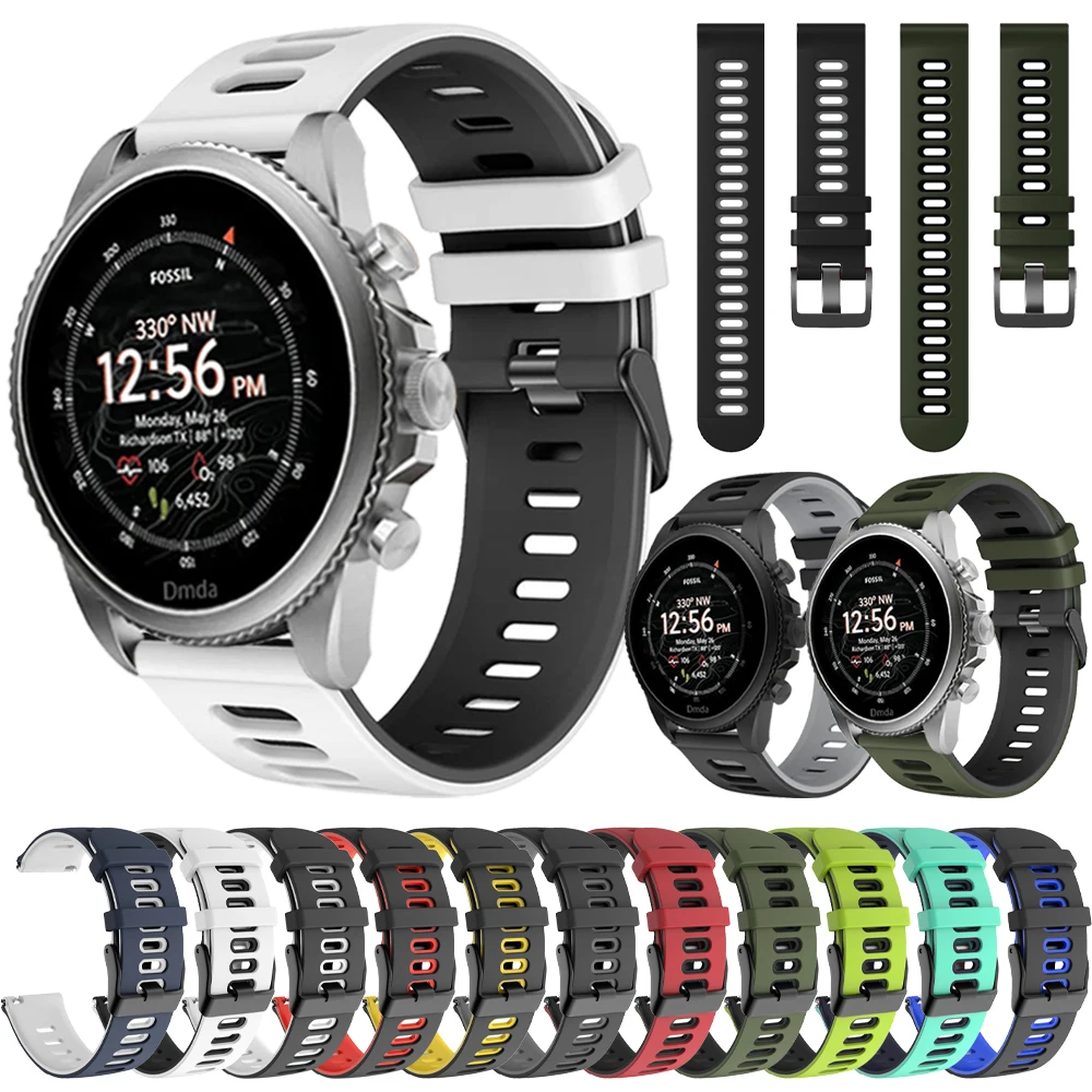 Rubber Sports Strap For Fossil gen 6 44mm Gen6 gen 5 5e / Gen5 LTE 45mm Band Replacement Watchband 20mm 22mm Silicone Accessorie
Rubber Sports Strap For Fossil gen 6 44mm Gen6 gen 5 5e / Gen5 LTE 45mm Band Replacement Watchband 20mm 22mm Silicone Accessorie