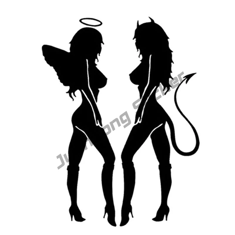 ANGEL DEVIL Sexy Girl Fun Personality Car Sticker Waterproof Decal Car Styling for Bumper Window Camper Accessories PVC14x11cm
ANGEL DEVIL Sexy Girl Fun Personality Car Sticker Waterproof Decal Car Styling for Bumper Window Camper Accessories PVC14x11cm