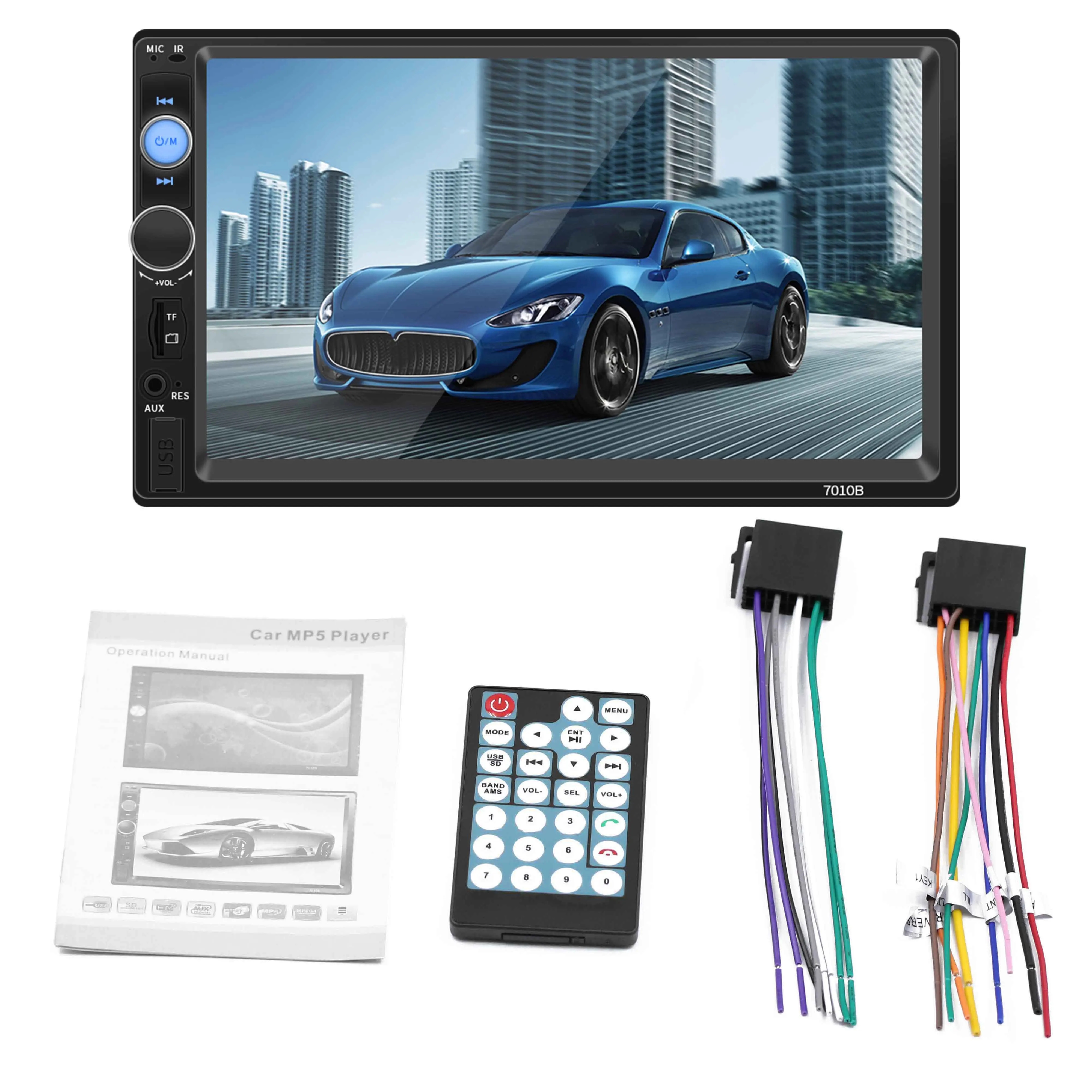 2 Din 7'' Car Stereo Audio Radio Multimedia Player Bluetooth MP3 MP5 HD Touch Screen Reverse Parking Monitor + Rear View Camera
2 Din 7'' Car Stereo Audio Radio Multimedia Player Bluetooth MP3 MP5 HD Touch Screen Reverse Parking Monitor + Rear View Camera