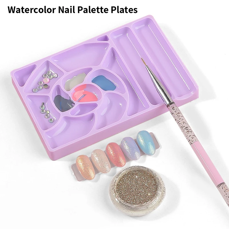 Watercolor Nail Palette Plates Toning Grids Gel Nail Polish Painting Drawing Holder Manicure Painting Tools
Watercolor Nail Palette Plates Toning Grids Gel Nail Polish Painting Drawing Holder Manicure Painting Tools
