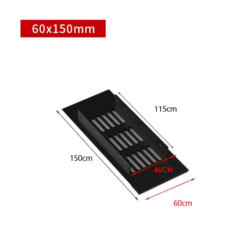 60mm Ventilation Grille Aluminium Rectangular Cabinet Wardrobe Cupboard Air Vent Grille Cover Ventilation Grille Vents
60mm Ventilation Grille Aluminium Rectangular Cabinet Wardrobe Cupboard Air Vent Grille Cover Ventilation Grille Vents
