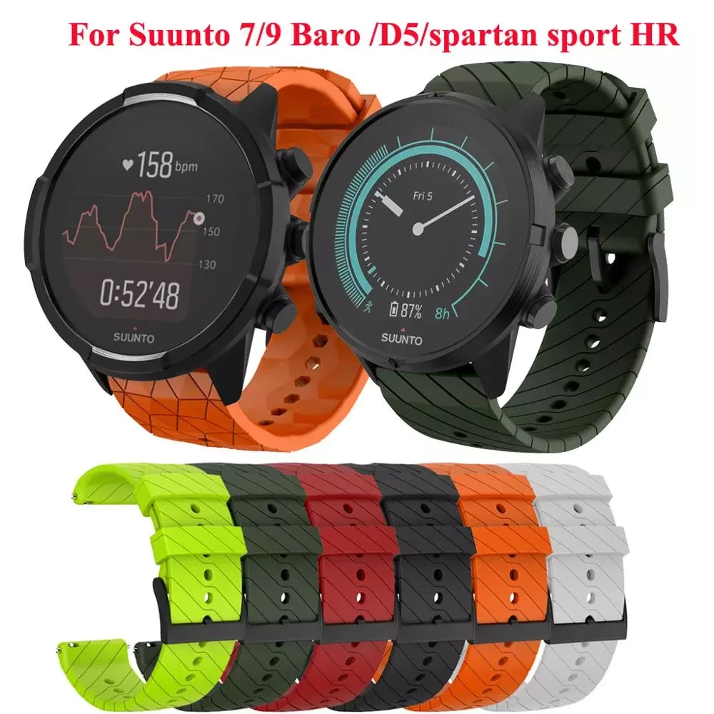 24mm Silicone Replacement Watch Straps for Suunto 9 Spartan Sport Wrist Watch Band Suunto 7 Watchband Spartan Watchband correa
24mm Silicone Replacement Watch Straps for Suunto 9 Spartan Sport Wrist Watch Band Suunto 7 Watchband Spartan Watchband correa
