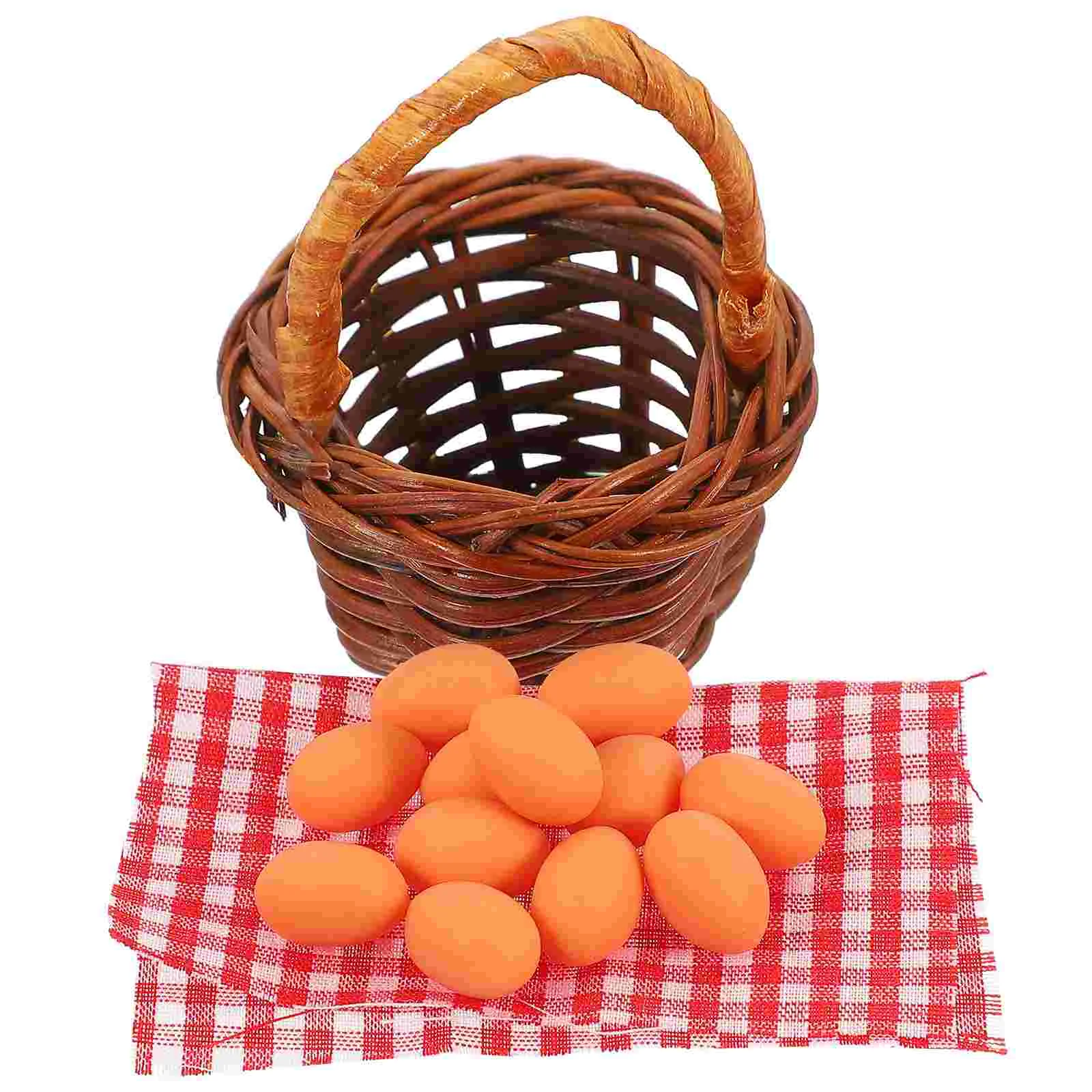 1 Set Imitated Miniatures For Crafts Miniature Basket Decoration Micro-scene Basket Miniature Egg Models for Kids Home
1 Set Imitated Miniatures For Crafts Miniature Basket Decoration Micro-scene Basket Miniature Egg Models for Kids Home