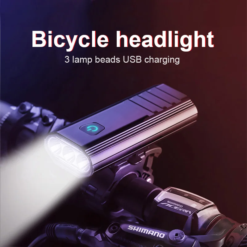 Powerful Bicycle Light 3*T6 USB Rechargeable 5200mAh Bike Light IPX6 Waterproof LED Flashlight as Power Bank Bike Accessories
Powerful Bicycle Light 3*T6 USB Rechargeable 5200mAh Bike Light IPX6 Waterproof LED Flashlight as Power Bank Bike Accessories