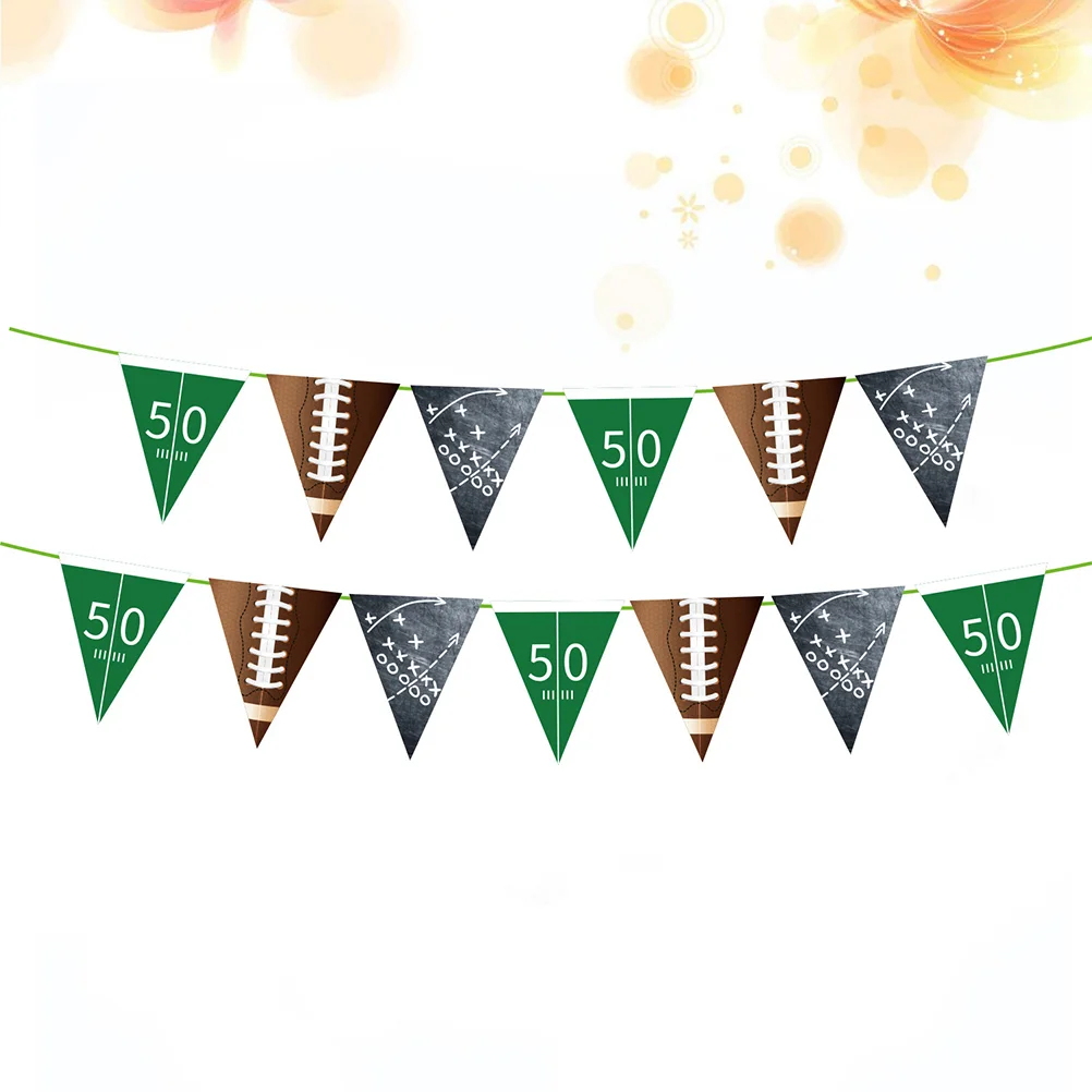 1PC Decorative Sports Theme Football Flag Bunting Garland Flag for Decoration
1PC Decorative Sports Theme Football Flag Bunting Garland Flag for Decoration