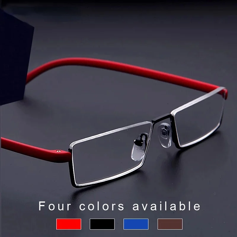 Metal Anti-Blue Light Reading Glasses Men Half Frame Prescription Eyeglasses Male TR90 Eyewear With Case óculos +1.0~+4.0 gafas
Metal Anti-Blue Light Reading Glasses Men Half Frame Prescription Eyeglasses Male TR90 Eyewear With Case óculos +1.0~+4.0 gafas