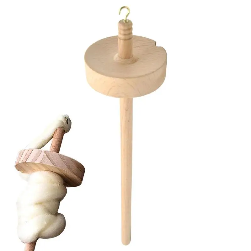 

Drop Spindle Ergonomic Carved Design Yarn Spinner For Beginners Portable Top Whorl Drop Spindle For Yarn Knitting Accessories