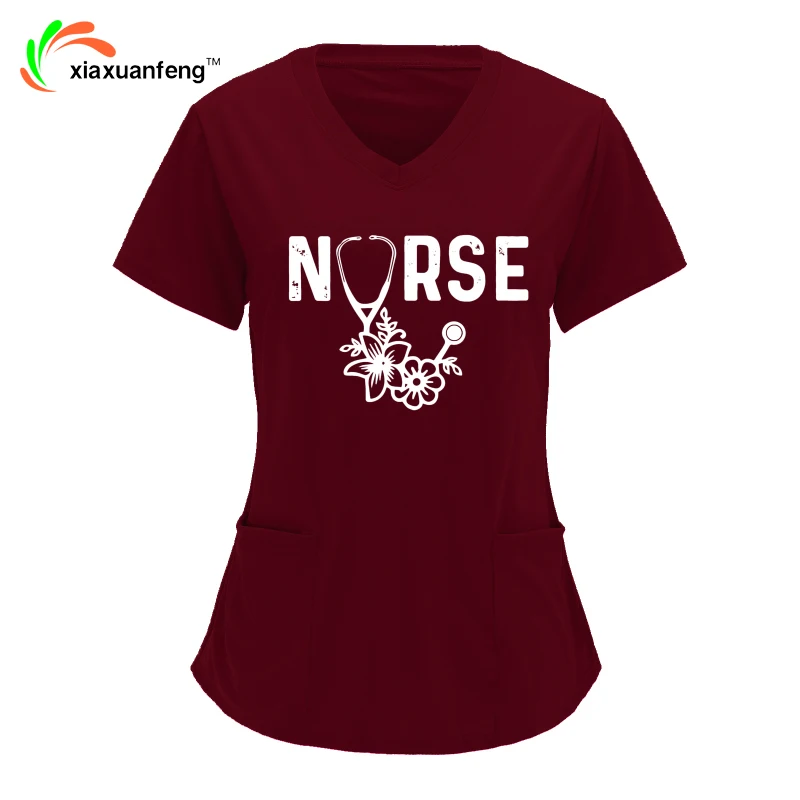 XIAXUANFENG Women Plus Size Casual V Neck Pockets Nurse Tops Short Sleeve T-shirts Workwear
XIAXUANFENG Women Plus Size Casual V Neck Pockets Nurse Tops Short Sleeve T-shirts Workwear