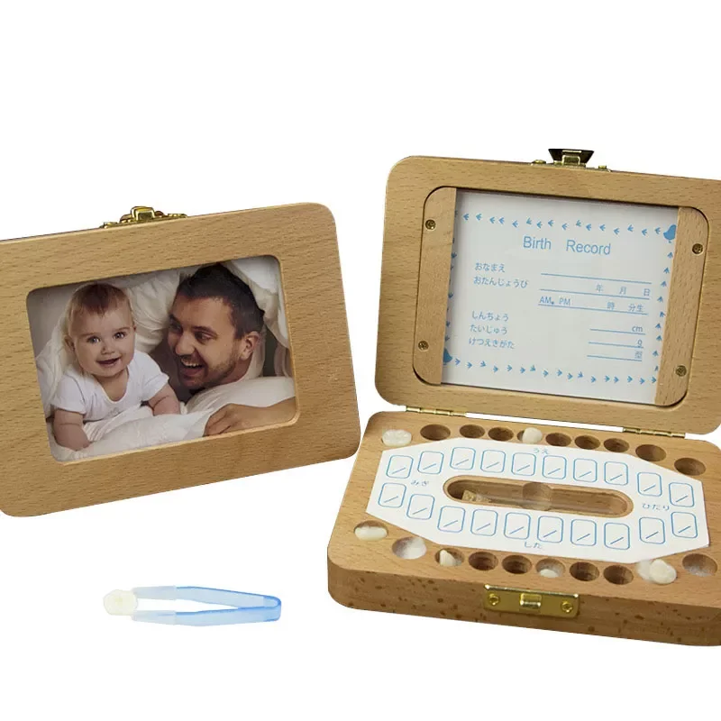 Wooden Baby Tooth Box Milk Teeth StorageUmbilical Organizer Collect English Language Baby Keepsake Save Gifts
Wooden Baby Tooth Box Milk Teeth StorageUmbilical Organizer Collect English Language Baby Keepsake Save Gifts