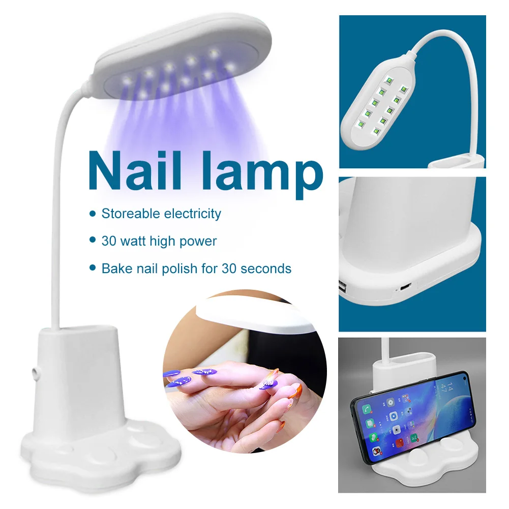 30W Desktop Nail Dryer LED UV Lamp Rechargeable Battery UV Gel Nail Polish Drying Machine USB Type-C Nail Lamp For Manicure Tool
30W Desktop Nail Dryer LED UV Lamp Rechargeable Battery UV Gel Nail Polish Drying Machine USB Type-C Nail Lamp For Manicure Tool