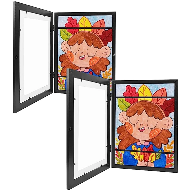 Open Frames For Children's Drawings, Fillable Art Frames For Children, Max A4 Art Frames, Black, Pack Of 2
Open Frames For Children's Drawings, Fillable Art Frames For Children, Max A4 Art Frames, Black, Pack Of 2